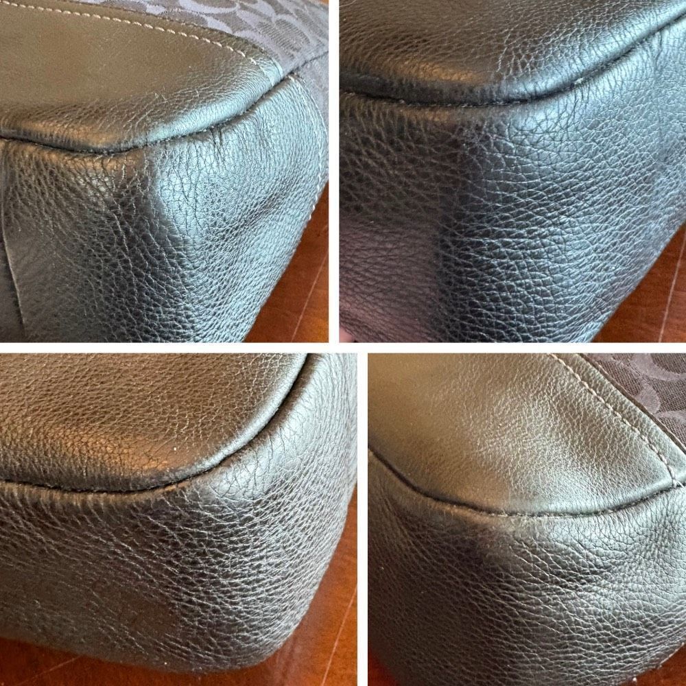 COACH - 🎉HP🎉 EUC Park Signature C Black Hobo/Leather Trim & Strap. BEAUTIFUL! - Picture 12 of 16